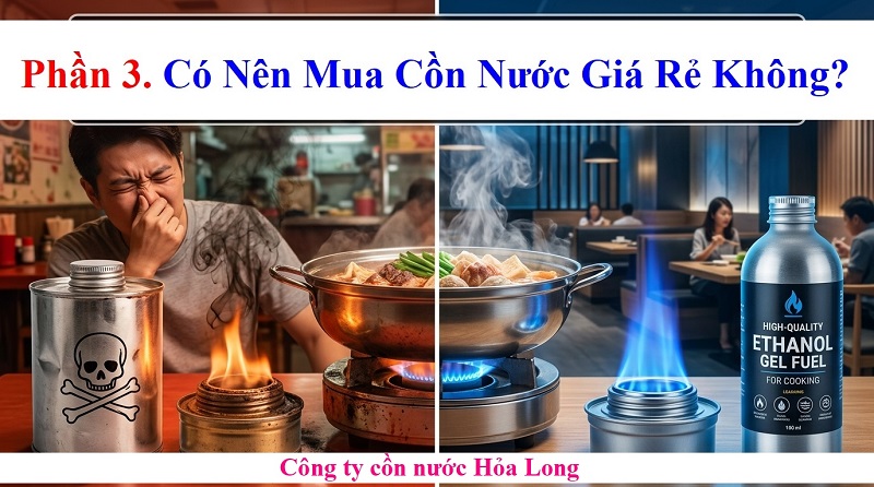 Giá Cồn Nước Cho Bếp Cồn Bao Nhiêu? Cập Nhật Mới Nhất Và Các Yếu Tố Ảnh Hưởng